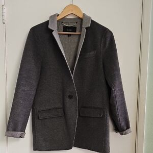 J. Crew Gray Wool Blend Blazer Jacket Size Medium